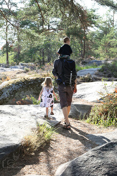 Photo lifestyle : Famille en forêt de Fontainebleau